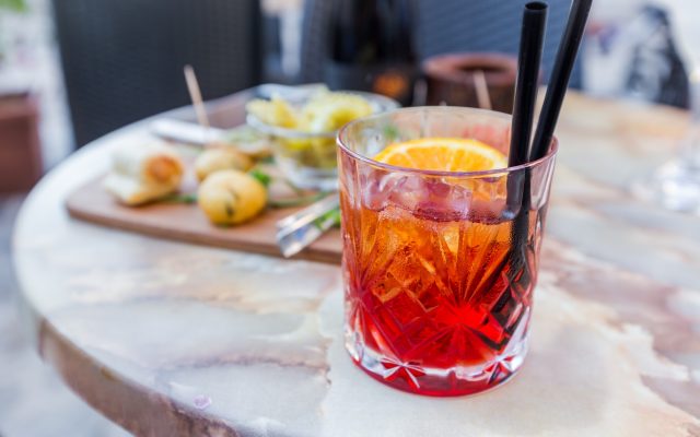 Mezcal Negroni cocktail